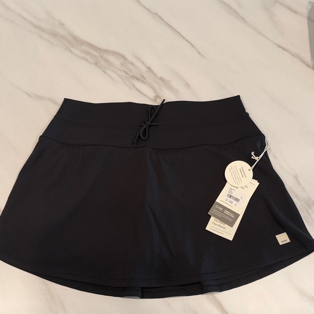 Vuori Black Daily Athletic Skirt